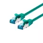 LOGON TCR55SS003G omrežni patch kabel Cat5e SF/UTP (S-FTP), 0,3 m, zelen