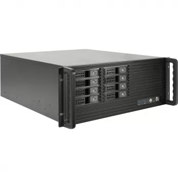 Ohišje za rack INTER-TECH IPC 4U-4508 črno — 4U strežniško/PC ohišje, rack