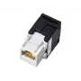 Alantec MB001 RJ45 keystone modul, brez orodja, UTP Cat5e, črn/bel