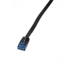 Logilink CF2113U Ethernet patch kabel črn