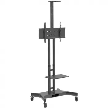 Hagor 8209 HP Twin Stand mobilno talno stojalo za zaslone 32–55 palcev (81–140 cm), 45 kg, višinsko nastavljivo, črno