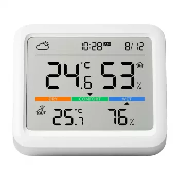 SwitchBot Meter Pro bel LCD baterija 0 senzor temperature in vlage