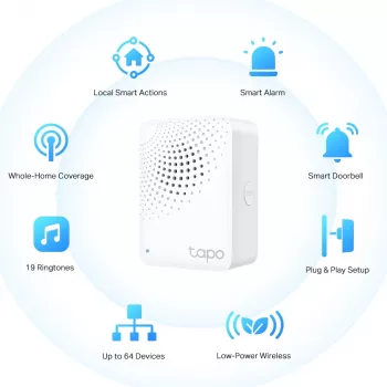 TP-Link Tapo pametno IoT vozlišče z zvoncem, belo, IoT vozlišče