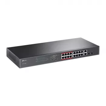 TP-Link 16-portno 10/100Mbps + 2-portno Gigabit neupravljano PoE stikalo