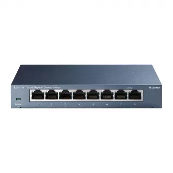 TP-Link 8-portno 10/100/1000Mbps namizno omrežno stikalo, neupravljano, Gigabit Ethernet (10/100/1000), polni dupleks