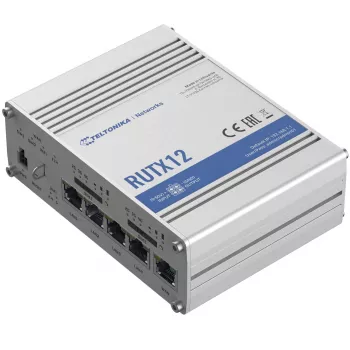 TELTONIKA Rutx12 4G LTE CAT6 dvopasovni Wi-Fi industrijski usmerjevalnik
