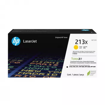 HP 213X visokozmogljiva rumena originalna kartuša LaserJet, 6000 strani, rumena, 1 kos