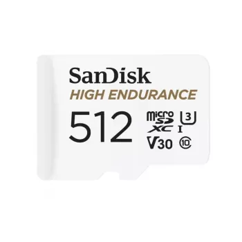 Kartica MicroSDXC SANDISK 512 GB Class 10, 100 MB/s branje, 40 MB/s pisanje, bela (SDSQQNR-512G-GN6IA)