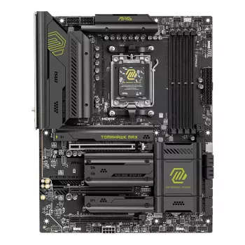 Matična plošča MSI MAG B850 TOMAHAWK MAX WIFI — AMD B850, Socket AM5, ATX, DDR5, 4×M.2, Wi‑Fi 7, 5Gb LAN, 7.1 zvok