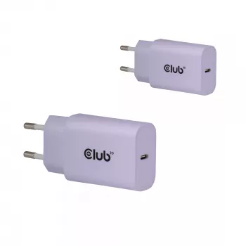 Napajalnik club 3d USB-C polnilnik 30W 2 kosa, kompakten za telefone in tablice