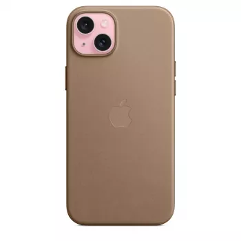 Apple FineWoven etui z MagSafe iPhone 15 Plus taupe