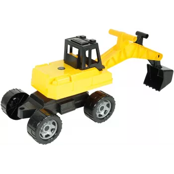 Lena GIGA TRUCKS bagr, bagr, 3 leta, plastika, črn, rumen