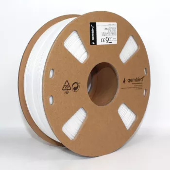 GEMBIRD ABS filament – bel – 1,75 mm – 1 kg
