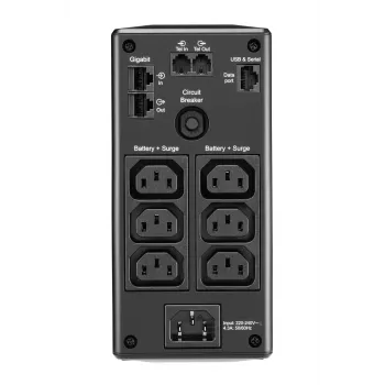 APC Back-UPS PRO BR900MI - 6x izhod C13, USB, 900VA, line-interactive, 0,9 kVA, 540 W, sinus, 176 V, 294 V
