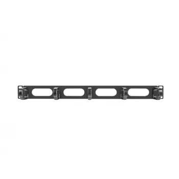 Panel za upravljanje kablov LANBERG AK-1205-B, 1U kovina, 19 inch (482,6 mm) širina, 80 mm globina, črn