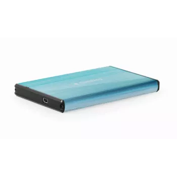 Ohišje za HDD Gembird EE2-U3S-3-B — 2,5-palčno enojno ležišče, SATA, Mini‑USB A, do 7 TB, modro
