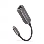 AXAGON ADE-TRC USB-C Gigabit Ethernet adapter, 10/100/1000, titan siva