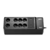 APC Back-UPS, 500VA/300W talna/stenska montaža, 230V, 8x vtičnice CEE 7/3 Schuko, priključek USB Type-A, baterija, ki jo zamenja uporabnik