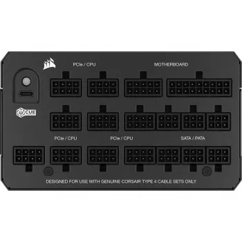 Napajalnik CORSAIR HX1200 1200 W ATX 24-pin popolnoma modularni 80 PLUS Platinum, črn, 14 cm ventilator
