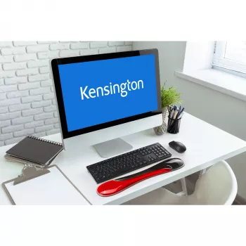 Kensington K62442WW Slim Duo Gel podloga za zapestje za tipkovnico, 490 x 95 x 18 mm, rdeča