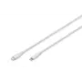 DIGITUS silikonski polnilni kabel USB-C - Lightning USB 2.0 60W - 50cm, bel