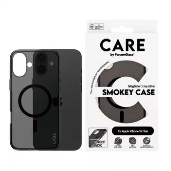 PanzerGlass CARE™ by ® Urban Combat ovitek Smokey s črnim MagSafe iPhone 16 Plus