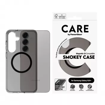 PanzerGlass CARE™ by ® Urban Combat ovitek Smokey s črno Qi združljiv Samsung Galaxy S25+