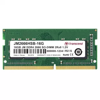 Pomnilnik za namizne računalnike TRANSCEND 16GB Jetram Jm DDR4 2666 So-DIMM 2rx8 1.2v