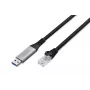 DIGITUS USB 3.2 Gen1 - RJ45 Ethernet kabel - CAT6a S/FTP črn - 5m
