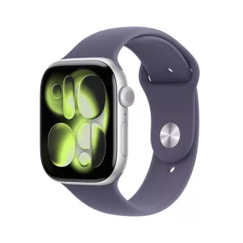 APPLE Watch Series 11 GPS + Cellular 46mm srebrno aluminijasto ohišje s športnim paščkom Purple Fog M/L