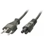 Lindy 30412 napajalni kabel črn 2 m vtičnica C5