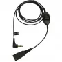 Jabra QD na 3,5 mm s tipko za odgovor za Alcatel, kabel, črn