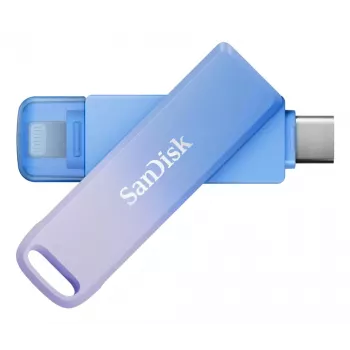 WESTERN DIGITAL SanDisk Creator Phone Drive - 128 GB USB ključek - USB-C/Lightning - moder