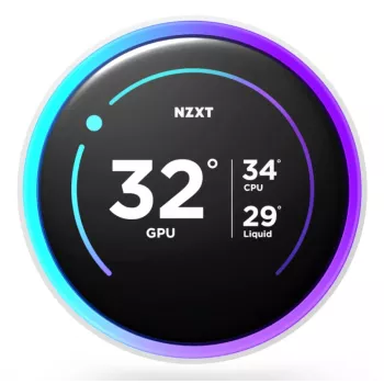 Vse-v-enem tekočinsko hlajenje NZXT Kraken Elite 280 RGB 14 cm bel