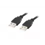 LANBERG kabel USB-A M/m 2.0 1m črn