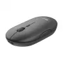 Trust Puck polnilna brezžična ultra ploska miška, univerzalna, optična, RF brezžična + Bluetooth, 1600 DPI, črna