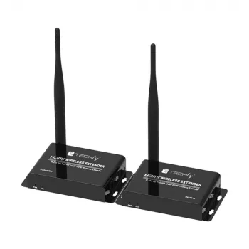 Techly IDATA HDMI-WL55 AV podaljšek AV oddajnik in sprejemnik črn