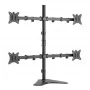 Equip 17 inch-32 inch nastavljivo namizno stojalo za štiri monitorje