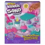 Kinetic Sand Shimmer, komplet za peko samorogov, 16 oz (bleščeče turkizna in roza neon), 8 orodij za samoroge, senzorična igrača za otroke od 3 let