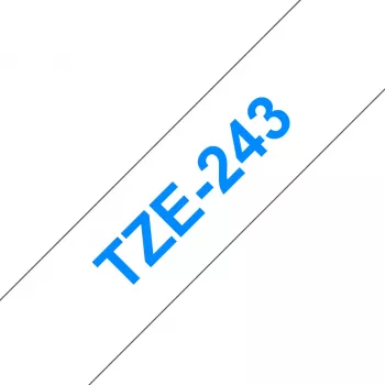 Trak za označevanje Brother TZE-243 modra na belo