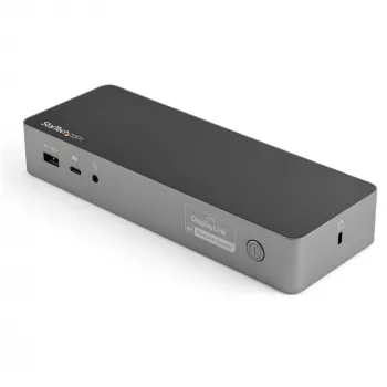 StarTech.com univerzalna priklopna postaja za prenosnik, hibridni USB-C in USB-A priklopna postaja, dvojni 4K DP in HDMI, 100W PD, Mac / Windows / Chrome OS, 4x USB 5Gbps hub, GbE