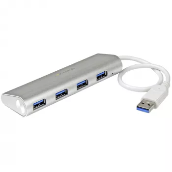 StarTech.com 4-portno USB vozlišče, USB A na 4x USB-A priključki, USB 5Gbps, vzdržljiv dizajn, napajanje prek vodila, prenosno USB 3.0 vozlišče za prenosnike