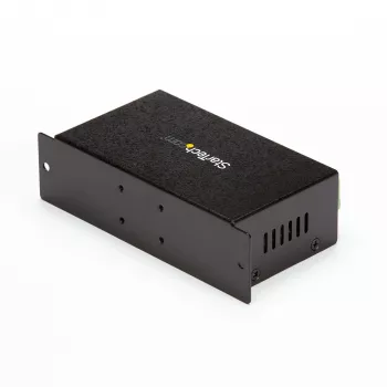 StarTech.com ST7200USBM industrijsko 7-portno USB 2.0 vozlišče, kovinsko ohišje, zaščita ESD in pred prenapetostjo, za DIN-vodilo/steno/mizo, 7–24 V DC, skladno s TAA, črno