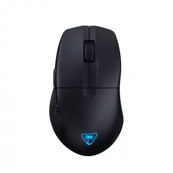 Turtle Beach Pure Air črna – ultralahka brezžična ergonomska RGB igralna miška, 26K DPI optični senzor, 125h baterija, RGB osvetlitev