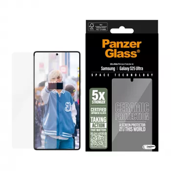 PanzerGlass ® keramična zaščita zaslona Samsung Galaxy S25 Ultra | Ultra-Wide Fit z EasyAligner