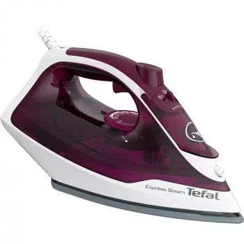 Tefal Express Steam FV2835E0 likalnik suho in parno likanje Cerilium likalna plošča 2400 W vijoličen, bel