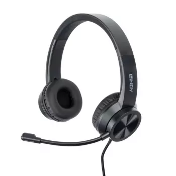 Lindy 20439 USB-C pisarniške slušalke z adapterjem USB-A na USB-C