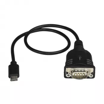 StarTech.com ICUSB232C adapter kabel USB-C na serijski, USB-C na RS232 DB9, 40 cm, St/St, Windows/Mac/Linux, črn