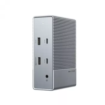 HyperDrive GEN2 HDG215-EUZ 15-v-1 USB-C priklopna postaja, 2x HDMI, 2x DisplayPort, 100W Power Delivery, srebrna