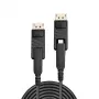 Lindy 20m optični hibridni kabel Mini DisplayPort 1.4 s snemljivimi priključki DP